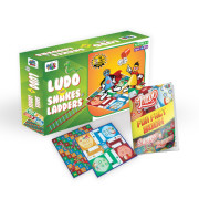 Ludo with Snakes & Ladders 2 in 1 Games (Board Game + Fun Fact Book)