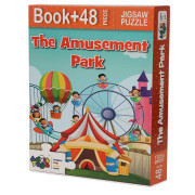 The Amusement Park - Jigsaw Puzzle (48 Piece + Educational Fun Fact Book Inside)