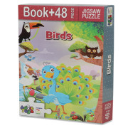 Birds - Jigsaw Puzzle (48 Piece + Educational Fun Fact Book Inside)