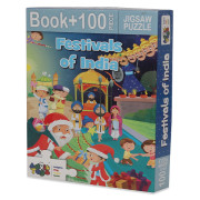 Festivals of India - Jigsaw Puzzle (100 Pieces + Educational Fun Fact Book Inside)