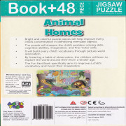 Animal Homes - Jigsaw Puzzle (48 Piece + Educational Fun Fact Book Inside)