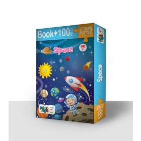 Space - Jigsaw Puzzle (100 Piece + Book Inside)