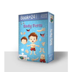 Body Parts - Jigsaw Puzzle (24 Piece + Book Inside)